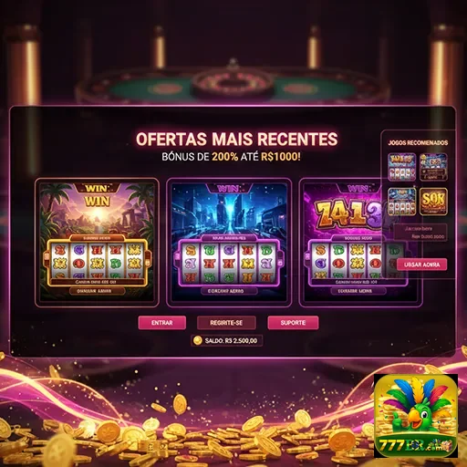 Ofertas recentes de jogos no site 777br, com promoções imperdíveis e novidades.