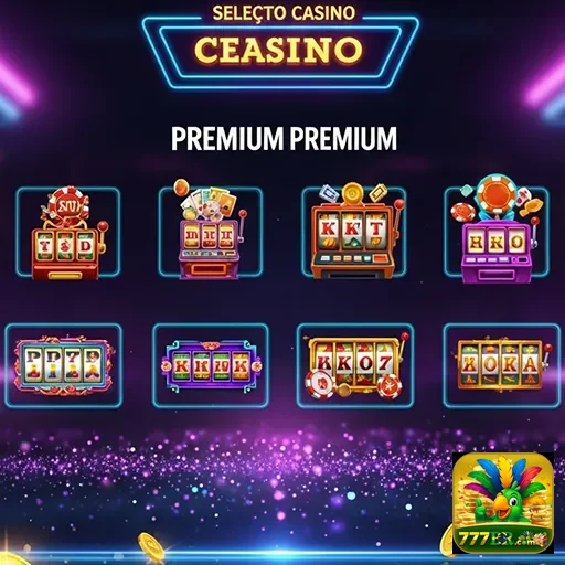 Seleção de jogos de cassino premium no site 777br, oferecendo uma experiência única de apostas.